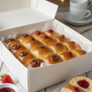 Le Coffret Duo Gourmand : 16 Mini-Briochettes Fourrées